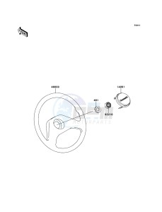 MULE 4010 TRANS 4x4 DIESEL KAF950GCF EU drawing Steering Wheel