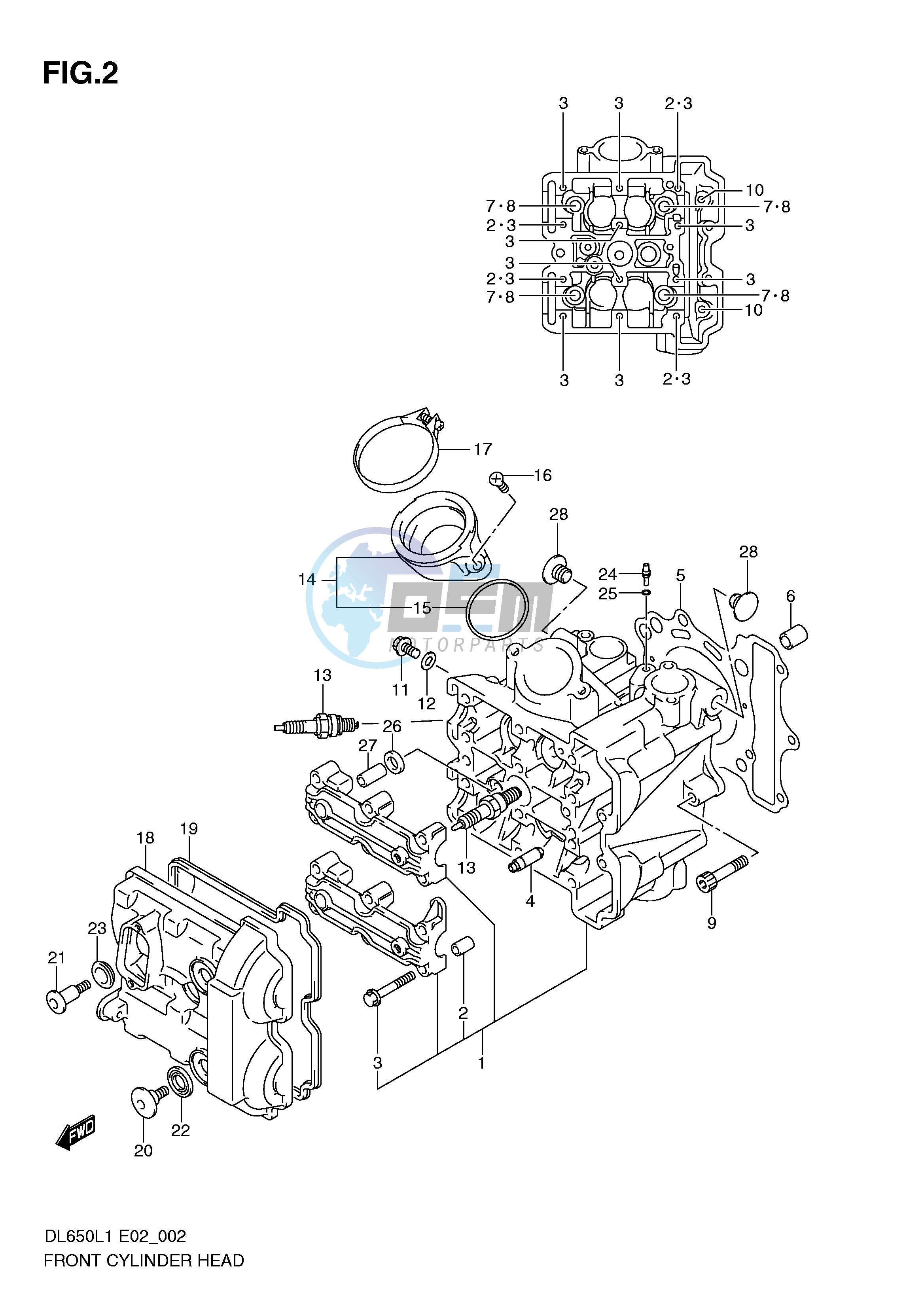 FRONT CYLINDER HEAD