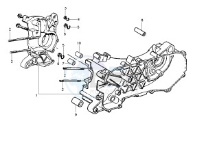 Liberty 2T RST 50 drawing Crankcase