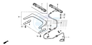 GL1500SE GOLDWING SE drawing HIGH MOUNT STOP LIGHT