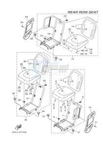 YXC700E YXC70VPHG VIKING VI EPS CAMO (B855) drawing SEAT 3