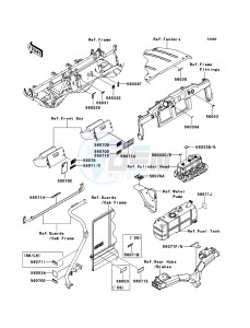 MULE 4010 TRANS 4x4 DIESEL KAF950G9F EU drawing Labels