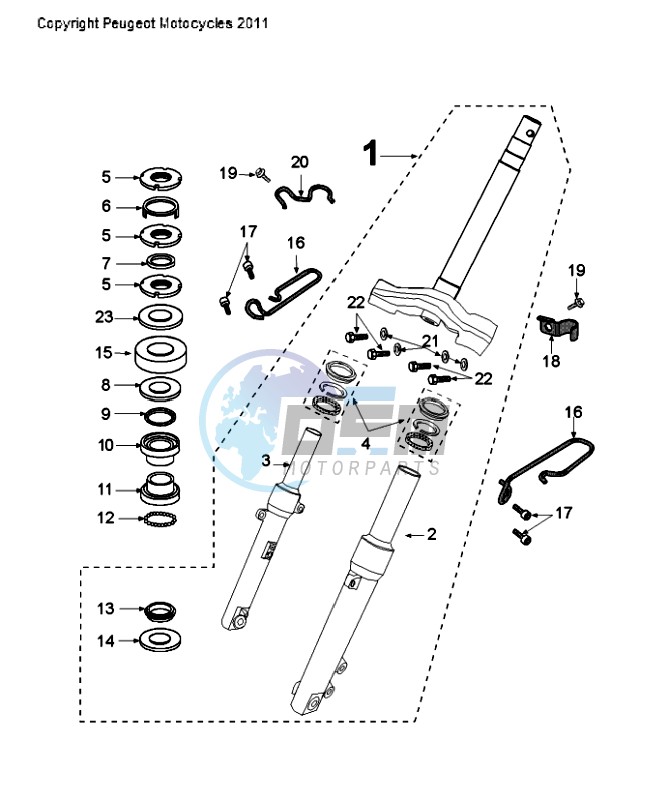 FRONT FORK / STEERINGHEAD