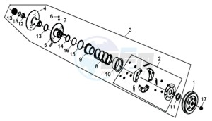 ALLO GT 25KMH 50 drawing CLUTCH