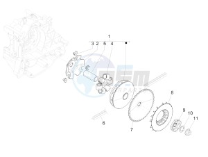 SPRINT 50 4T-3V E2 NOABS (NAFTA) drawing Driving pulley