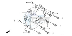 CBR1000RRA UK - (E / MKH) drawing A.C. GENERATOR COVER (CBR 1000RR)