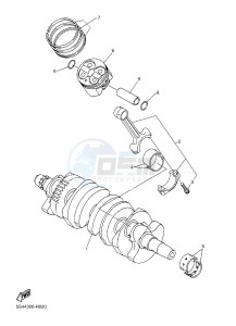 XJ6FA 600 DIVERSION F (ABS) (1DGC 1DGD) drawing CRANKSHAFT & PISTON