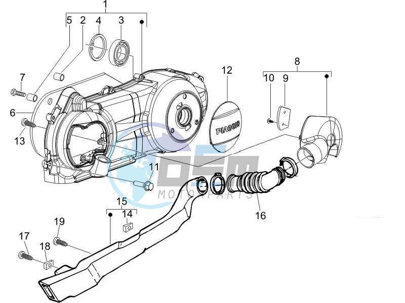 Crankcase cover - Crankcase cooling