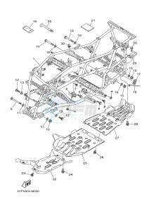 YFM700FWAD YFM7FGPAD GRIZZLY 700 EPS (1HPN) drawing FRAME