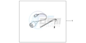 NC700XAD NC700X ABS Europe Direct - (ED) drawing KIT,SUB HARNESS