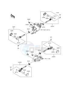 KLX125 KLX125CGF XX (EU ME A(FRICA) drawing Turn Signals