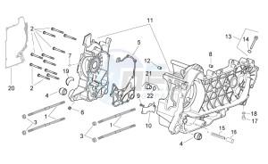 Atlantic 125 e3 drawing Crankcase