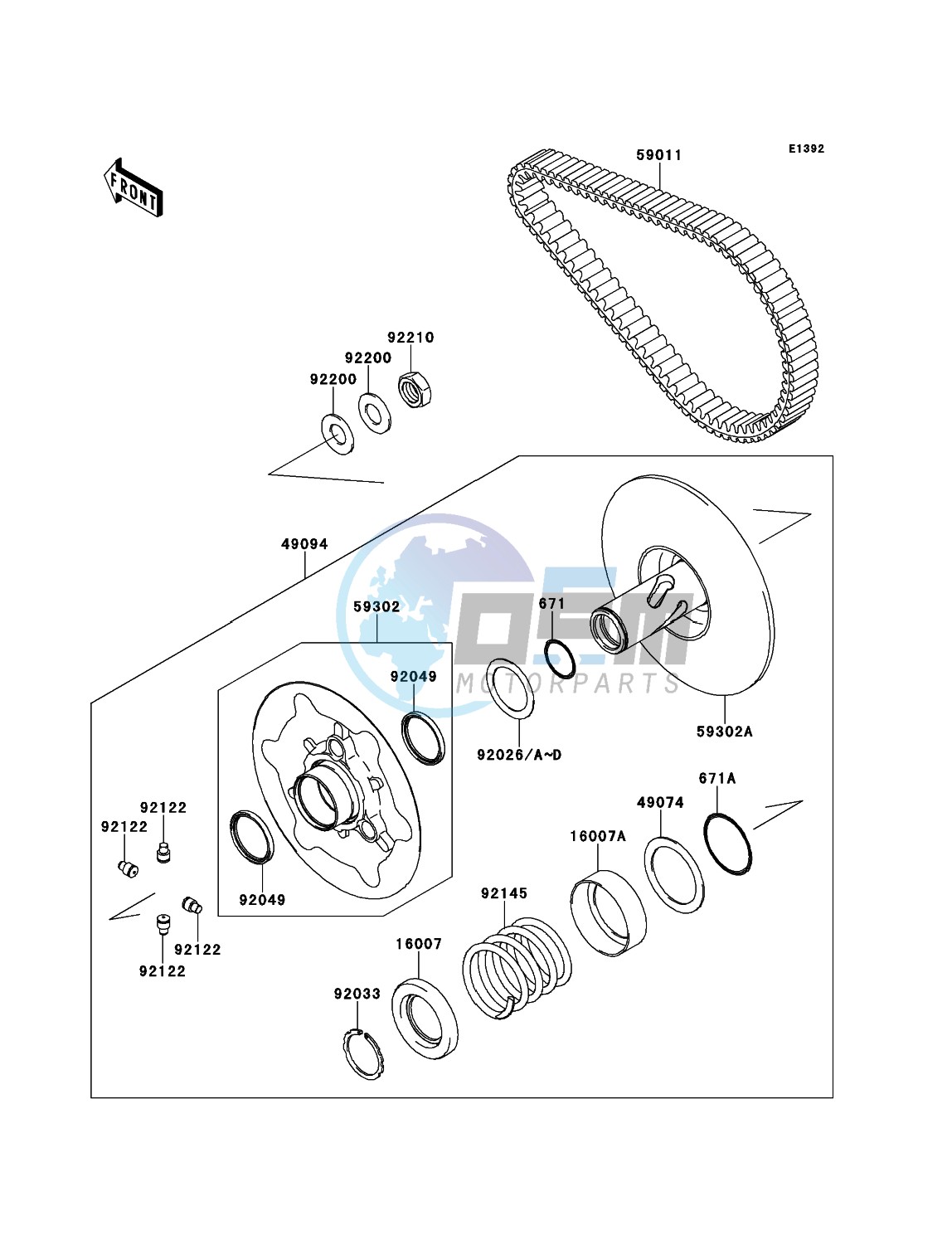 Driven Converter/Drive Belt