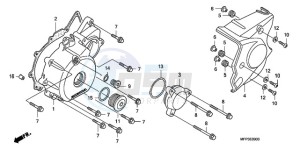 CB1300SA9 UK - (E / ABS BCT MKH MME TWO TY2) drawing LEFT CRANKCASE COVER