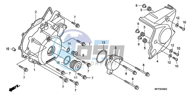 LEFT CRANKCASE COVER