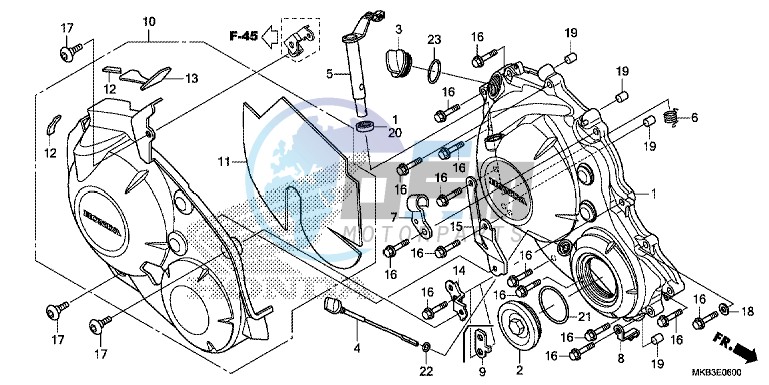 RIGHT CRANKCASE COVER