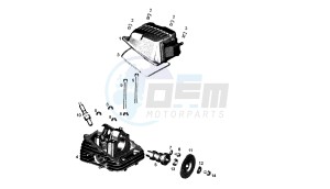 DIRT BOY - DIRT KID - 50 CC drawing CYLINDER HEAD