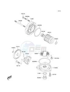 KLX 125 B [KLX125L] (B1-B3) [KLX125L] drawing OIL PUMP