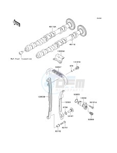 ZR 1000 A [Z1000] (A1-A3) A3 drawing CAMSHAFT-- S- -_TENSIONER