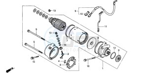 CB250 drawing STARTING MOTOR