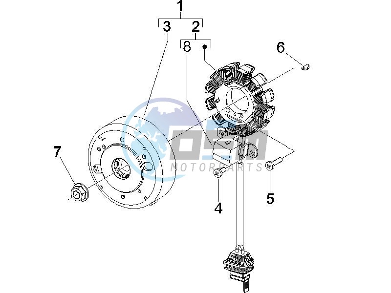 Flywheel magneto