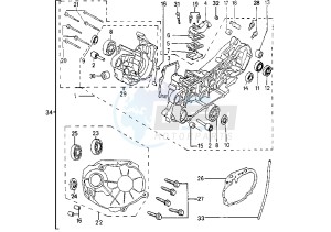 ELYSEO - 50 cc drawing CRANKCASE