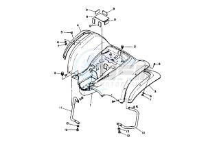 ATV 125 drawing REAR FENDER