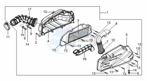 GTS250 INJECTION drawing AIRCLEANER ASSY