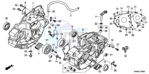 CRF250RC drawing CRANKCASE