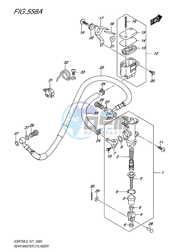 REAR MASTER CYLINDER