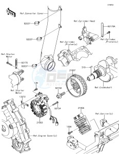 BRUTE FORCE 750 4x4i EPS KVF750GJF EU drawing Generator