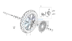 GPR REPLICA PESEK - 50 CC EU2 drawing FRONT WHEEL