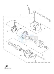 XJ6S 600 DIVERSION (S-TYPE) (36CB) drawing STARTING MOTOR