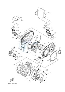 YXC700E YXC700PF VIKING VI (2US3) drawing CRANKCASE COVER 1