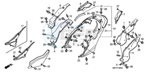 XL1000V9 F / CMF drawing SEAT COWL/SIDE COVER