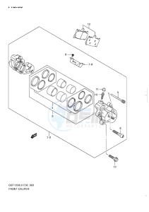 GSF-1250 BANDIT EU drawing FRONT CALIPER