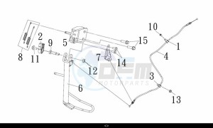 MAXSYM TL 500 (TL47W1-EU) (L9) drawing SIDE STAND COMP