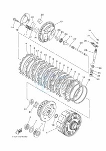 YFZ450R (BKDD) drawing CLUTCH