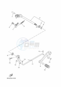 YZF125-A YZF-R125 (B5G2) drawing SHIFT SHAFT