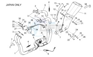 RSV 4 1000 APRC R ABS USA drawing Exhaust pipe II