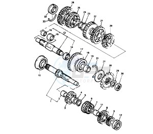 YZF R 750 drawing TRANSMISSION