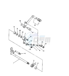 TZ 250 drawing SHIFT SHAFT