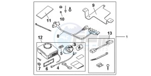 CB600FA39 Spain - (SP / ABS ST 25K) drawing KIT ALARM SYS