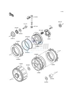 KDX 200 E [KDX200] (E4-E6)) [KDX200] drawing CLUTCH