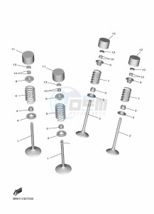 WR450F (BDBC) drawing VALVE