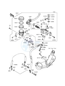 NINJA_ZX-6R ZX636EFF FR GB XX (EU ME A(FRICA) drawing Front Master Cylinder