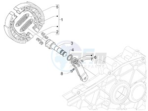 LX 50 4T-4V drawing Rear brake - Brake jaw