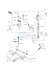 KLX125 KLX125CEF XX (EU ME A(FRICA) drawing Rear Master Cylinder