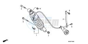 ST1300A9 Korea - (KO / ABS MME) drawing REAR CUSHION