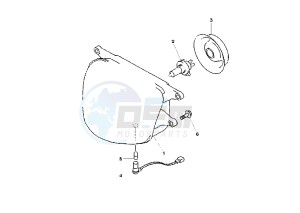 YP MAJESTY DX 250 drawing HEADLIGHT